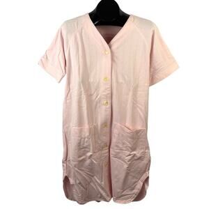 Vintage 1990s Amanda Stewart Pink Country Nightgown Maxi‎ Dress Women’s Small